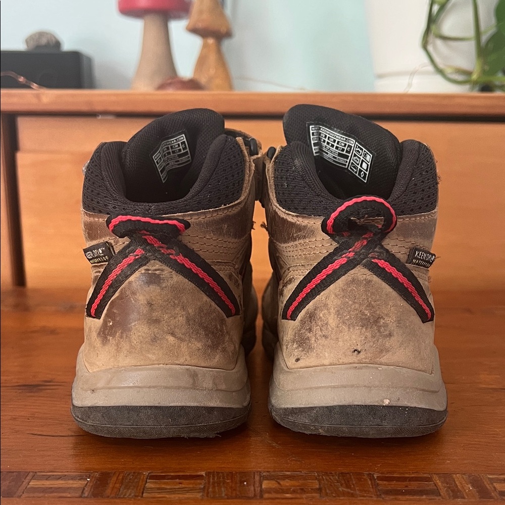 Keen Ridge Flex Waterproof Hiking Boot Kids' Tan and Black Size 10 - Picture 4 of 12